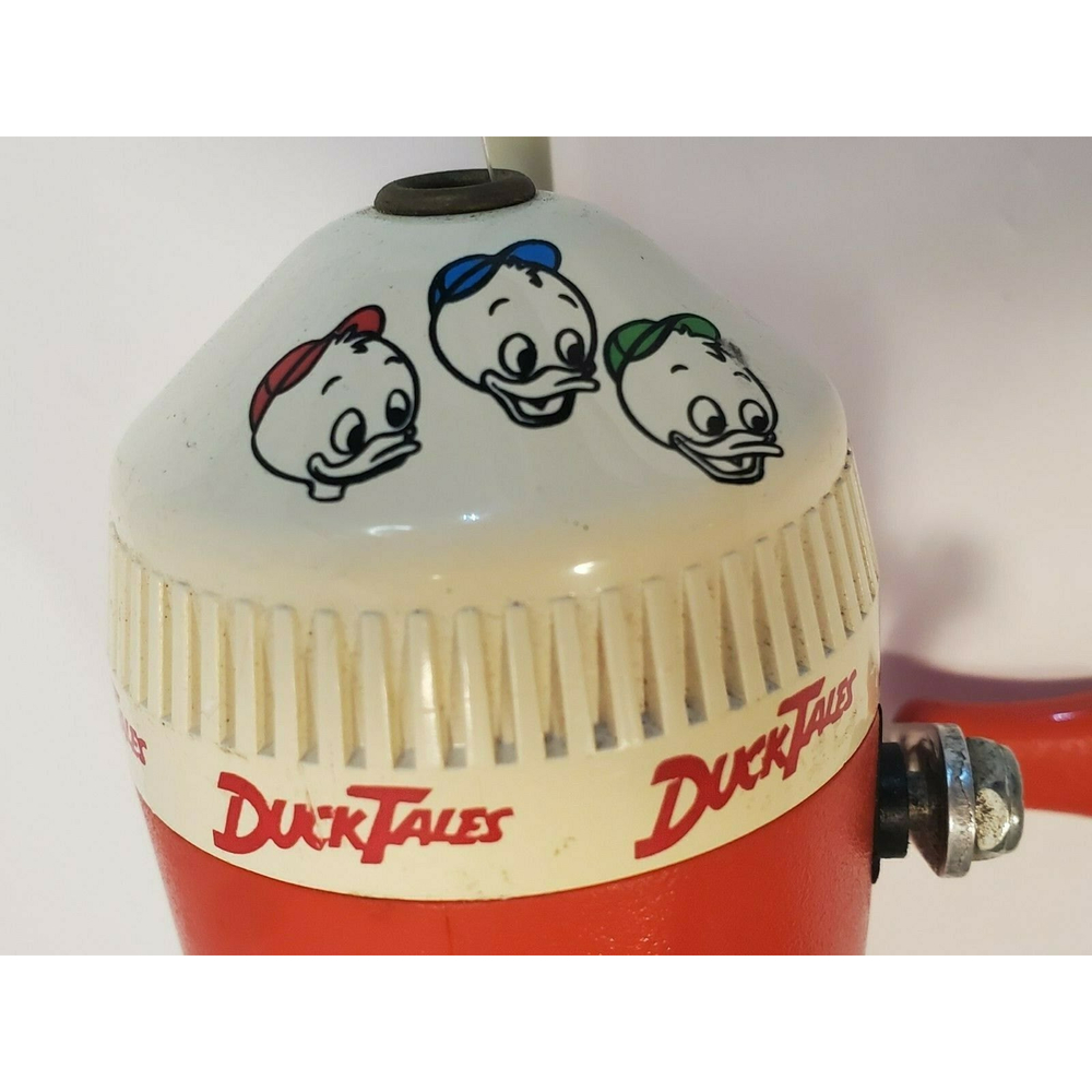 Vintage 1988 DISNEY DUCKTALES Child FISHING POLE Rod Reel ZEBCO Brunswick 24"